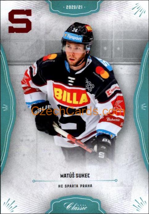 Matúš Sukeľ 2020/21 OFS hokejová karta Blue parallel #139