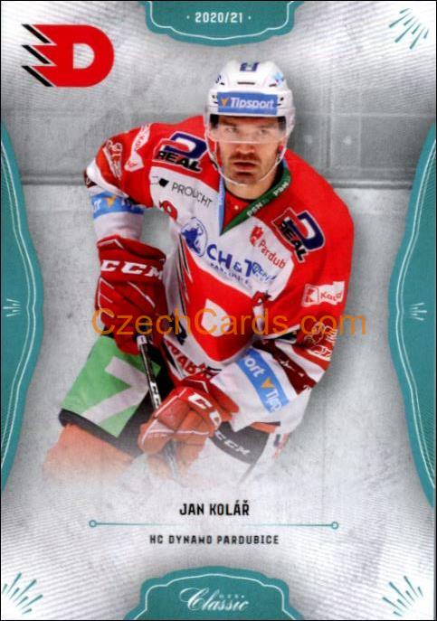 Jan Kolář 2020/21 OFS hokejová karta Blue parallel #182