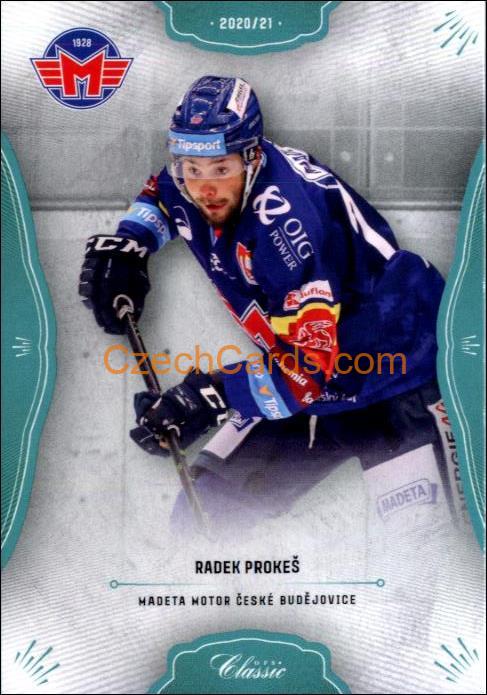 Radek Prokeš 2020/21 OFS hokejová karta Blue parallel #286