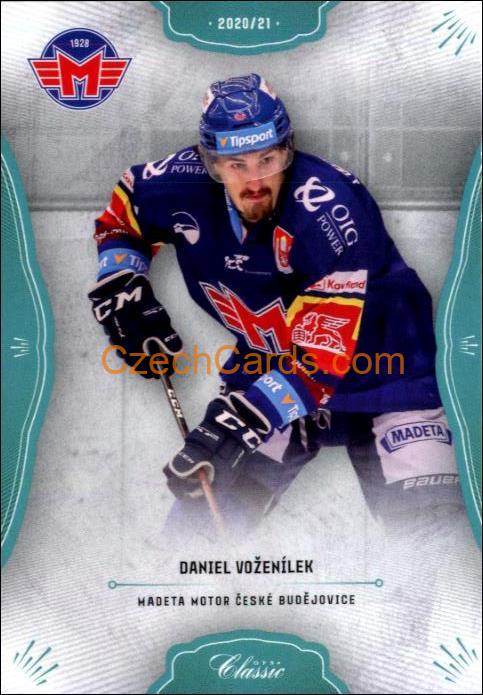 Daniel Voženílek 2020/21 OFS hokejová karta Blue parallel #291