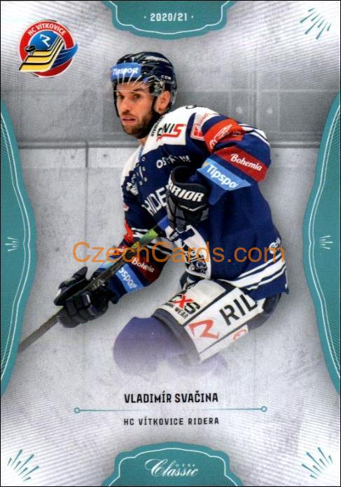Vladimír Svačina 2020/21 OFS hokejová karta Blue parallel #345