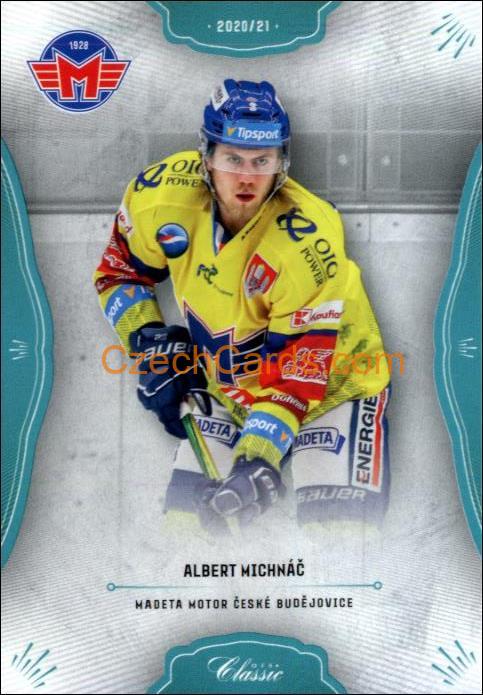 Albert Michnáč 2020/21 OFS hokejová karta Blue parallel #407