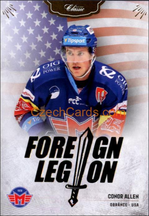 Connor Allen 2020/21 OFS hokejová karta Foreign Legion #FL-CAL