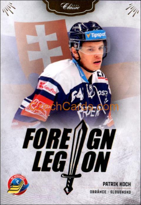 Patrik Koch 2020/21 OFS hokejová karta Foreign Legion #FL-PKH