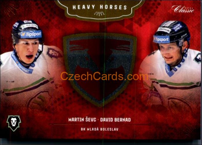 Ševc - Bernard 2020/21 OFS hokejová karta Heavy Horses #HH-8