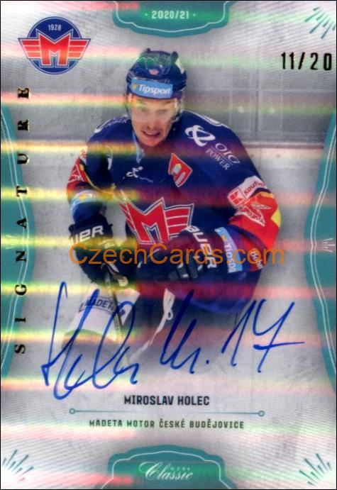 Miroslav Holec 2020/21 OFS hokejová karta Signature xx/20 #192