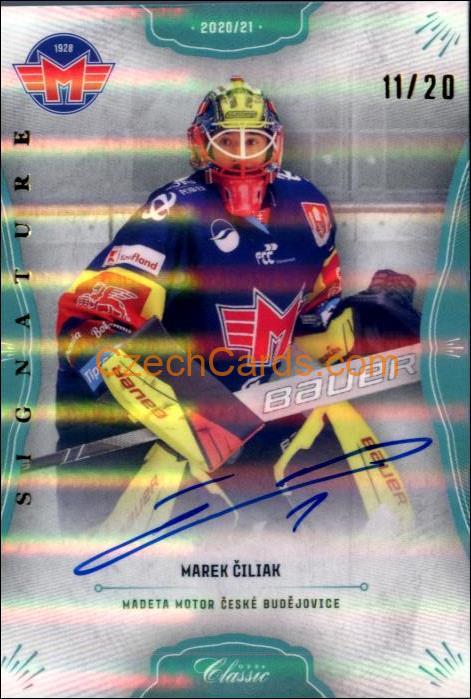 Marek Čiljak 2020/21 OFS hokejová karta Signature xx/20 #187
