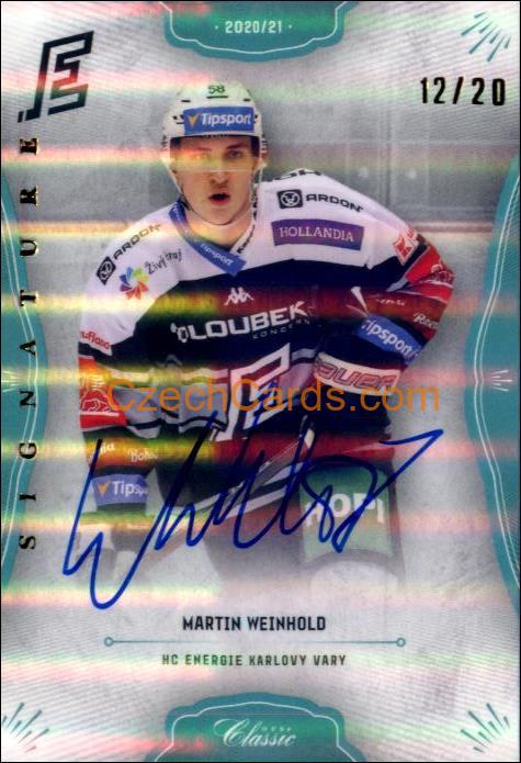 Martin Weinhold 2020/21 OFS hokejová karta Signature xx/20 #273