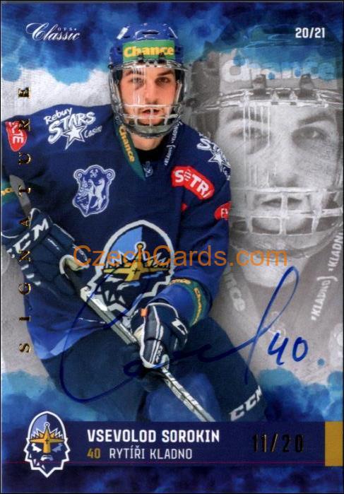 Vsevold Sorokin 2020/21 OFS hokejová karta Signature xx/20 #RK-14