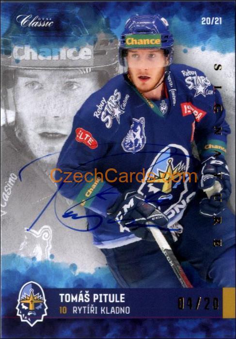 Tomáš Pitule 2020/21 OFS hokejová karta Signature xx/20 #RK-4