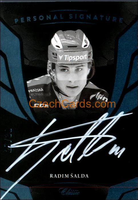 Radim Šalda 2020/21 OFS hokejová karta Signature xx/30 #PS-RAŠA