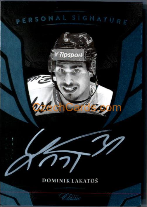 Dominik Lakatoš 2020/21 OFS hokejová karta Signature xx/30 #PS-RAŠA