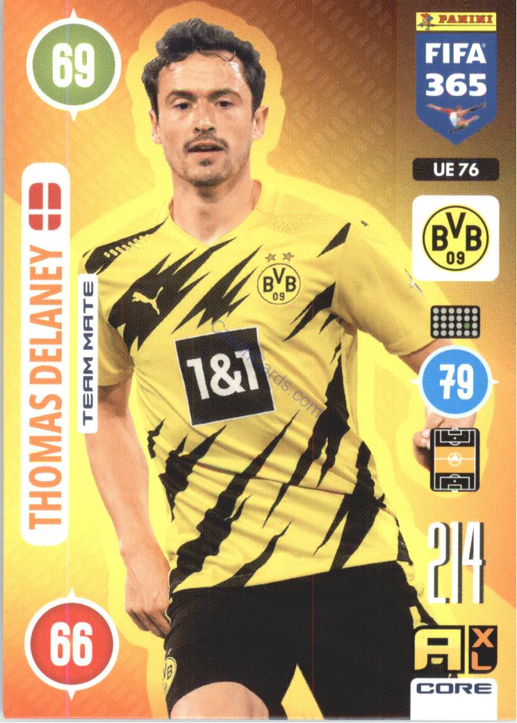 Thomas Delaney 2021 FIFA 365 Adrenalyn #UE76