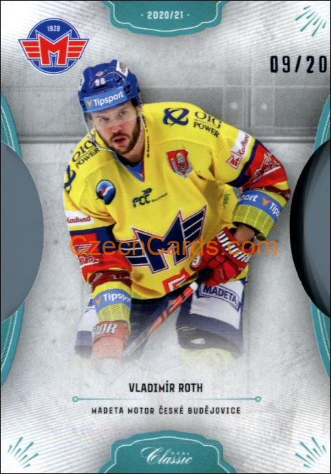 Vladimír Roth 2020/21 OFS hokejová karta Parallel Die Cut xx/20 #410