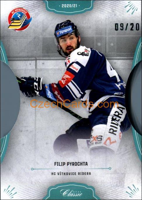 Filip Pyrochta 2020/21 OFS hokejová karta Parallel Die Cut xx/20 #347