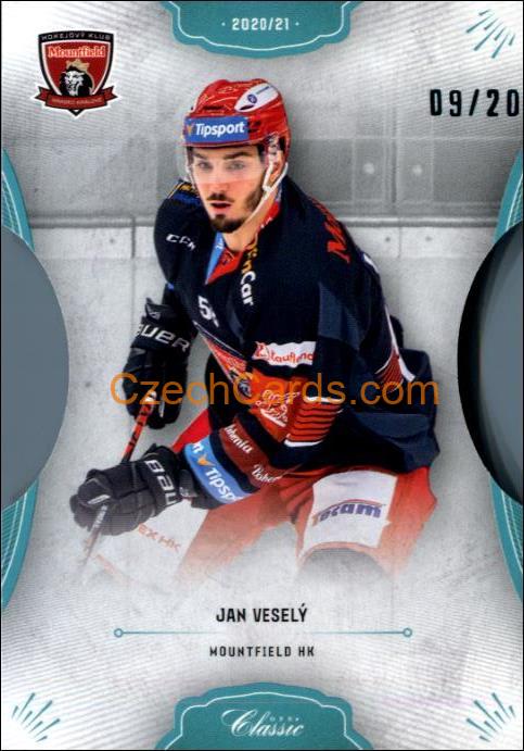 Jan Veselý 2020/21 OFS hokejová karta Parallel Die Cut xx/20 #326