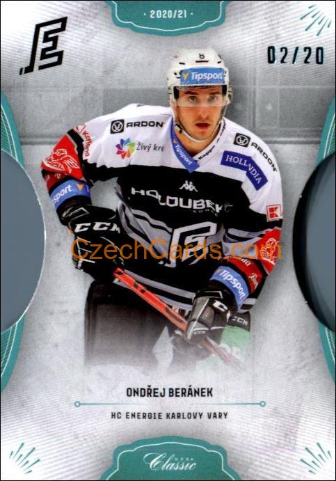 Ondřej Beránek 2020/21 OFS hokejová karta Parallel Die Cut xx/20 #161