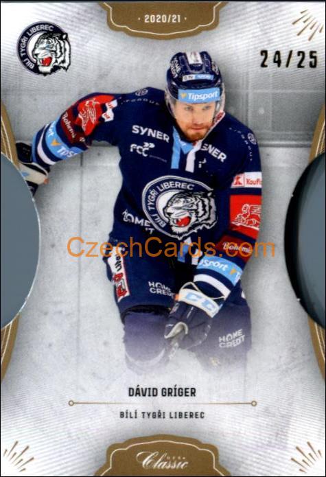 Dávid Gríger 2020/21 OFS hokejová karta Parallel Die Cut xx/25 #18