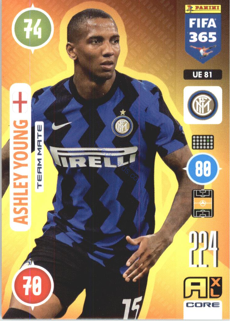 Ashley Young 2021 FIFA 365 Adrenalyn #UE81
