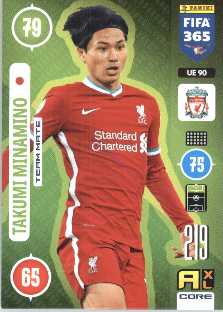 Takumi Minamino 2021 FIFA 365 Adrenalyn #UE90