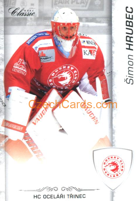 Šimon Hrubec (G) 2017/18 OFS hokejová karta #58
