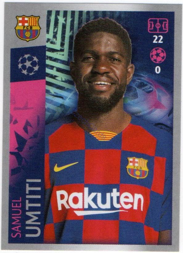 Samuel Umtiti 2019/20 Topps sticker #48