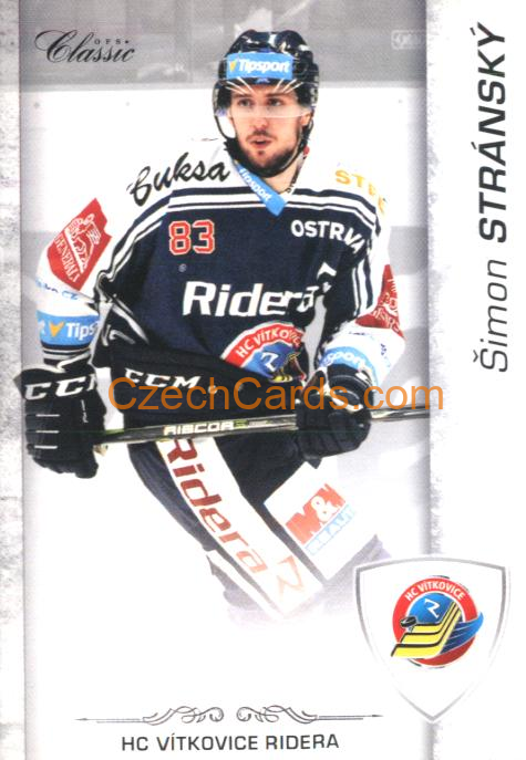 Šimon Stránský 2017/18 OFS hokejová karta #260