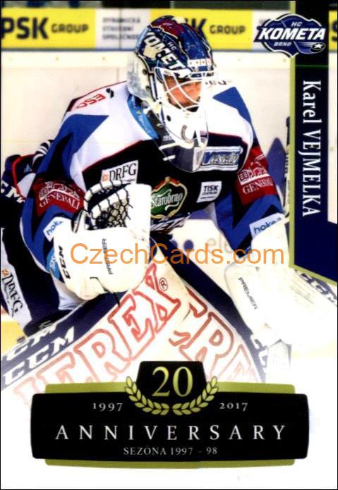 Karel Vejmelka (G) 2017/18 OFS hokejová karta Retro #2