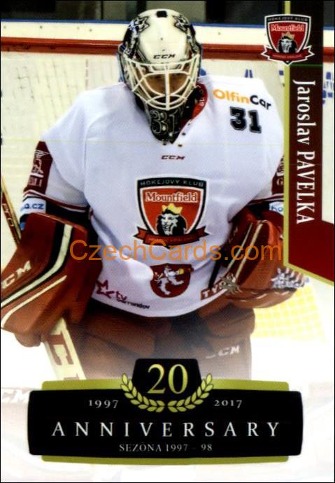 Jaroslav Pavelka (G) 2017/18 OFS hokejová karta Retro #31
