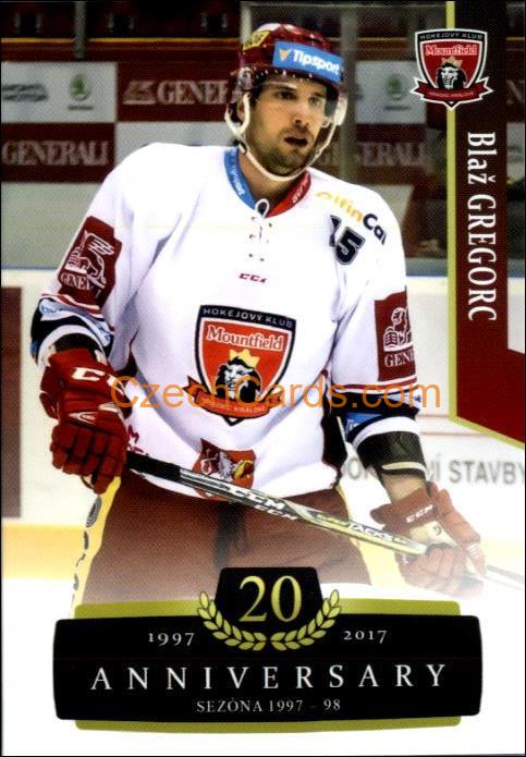 Blaž Gregorc 2017/18 OFS hokejová karta Retro #33