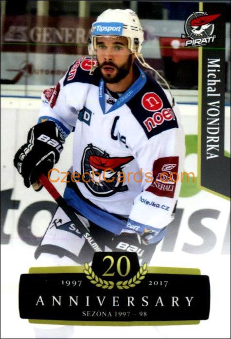Michal Vondrka 2017/18 OFS hokejová karta Retro #51