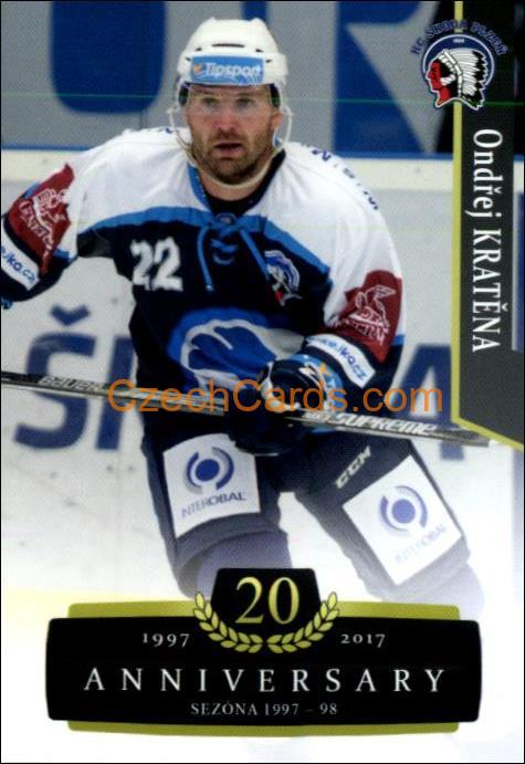 Ondřej Kratěna 2017/18 OFS hokejová karta Retro #109