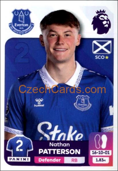 Nathan Patterson 2024 Panini EPL sticker #258