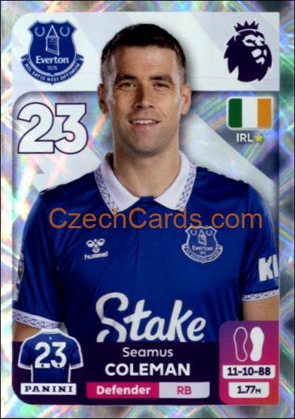 Séamus Coleman 2024 Panini EPL sticker shiny #264