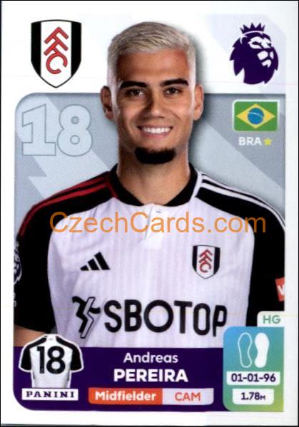 Andreas Pereira 2024 Panini EPL sticker #297