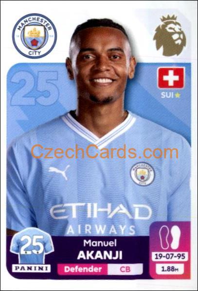 Manuel Akanji 2024 Panini EPL sticker #414