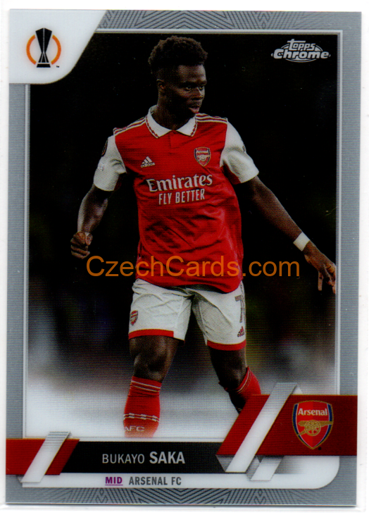Bukayo Saka 2022/23 Topps Chrome Club Competitions #25