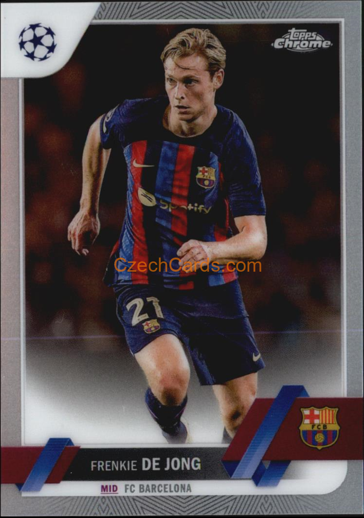 Frenkie de Jong 2022/23 Topps Chrome Club Competitions #30