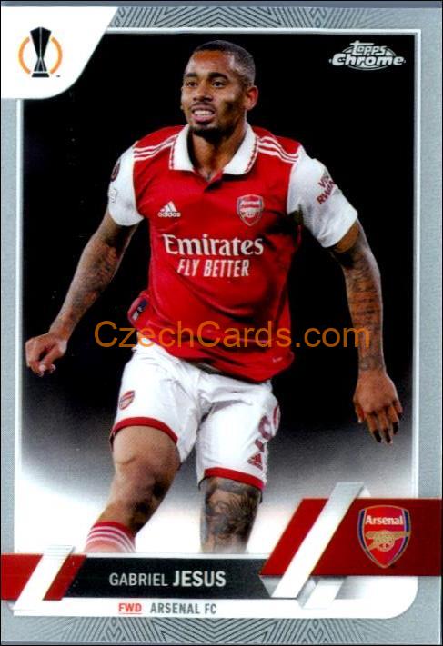 Gabriel Jesus 2022/23 Topps Chrome Club Competitions #38
