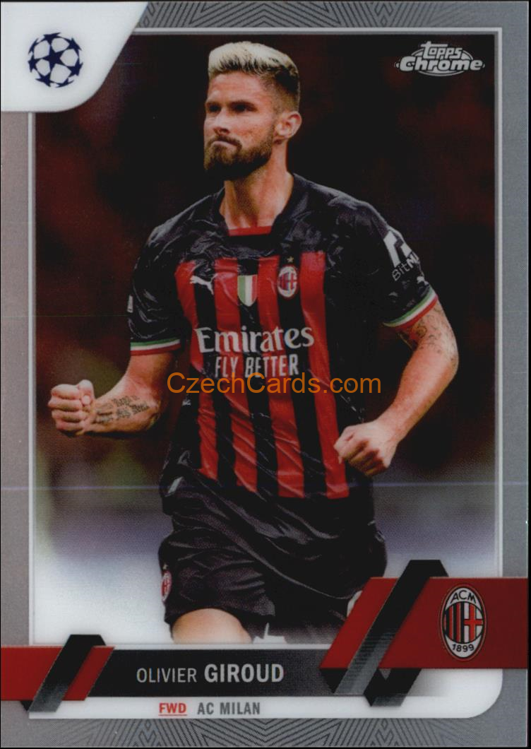 Olivier Giroud 2022/23 Topps Chrome Club Competitions #79