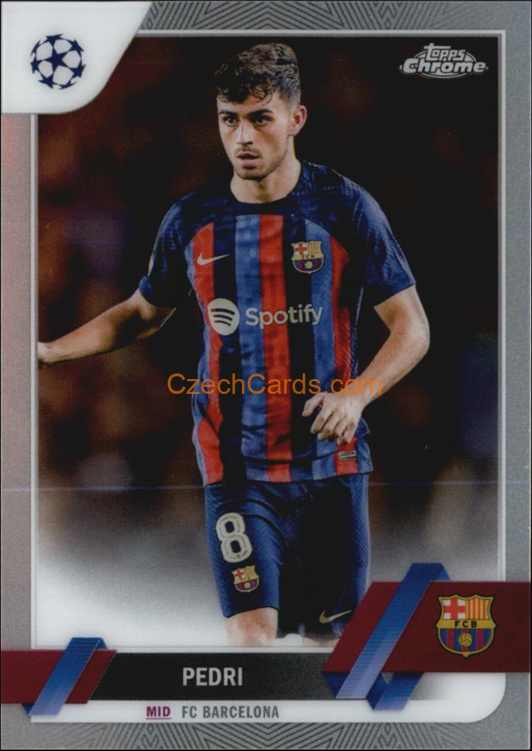 Pedri 2022/23 Topps Chrome Club Competitions #136