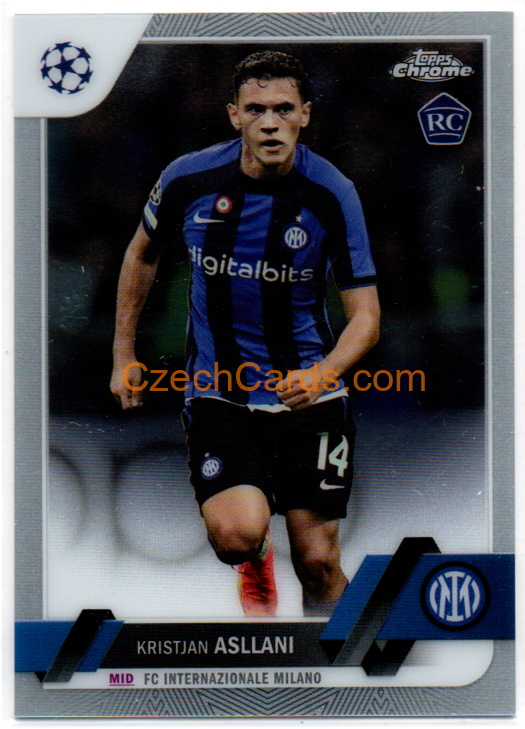 Kristjan Asllani 2022/23 Topps Chrome Club Competitions #150 RC