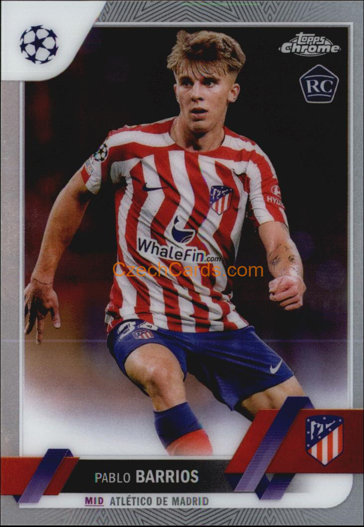 Pablo Barrios 2022/23 Topps Chrome Club Competitions #157 RC