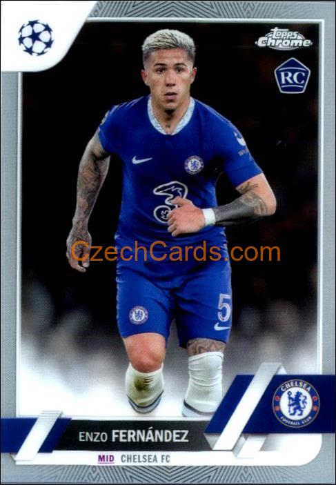 Enzo Fernandez 2022/23 Topps Chrome Club Competitions #158 RC