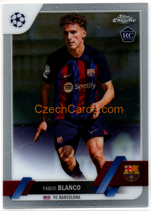 Fabio Blanco 2022/23 Topps Chrome Club Competitions #172 RC