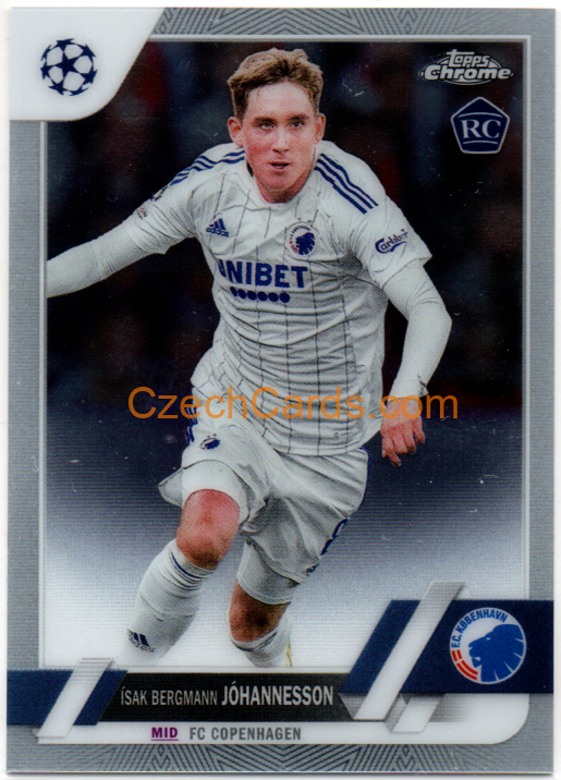 Isak Bergmann Johannesson 2022/23 Topps Chrome Club Competitions #189 RC