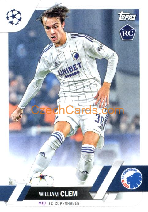 William Clem 2022/23 Topps Club Competitions #139 RC