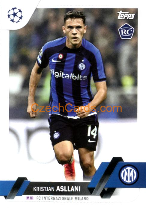 Kristjan Asllani 2022/23 Topps Club Competitions #150 RC