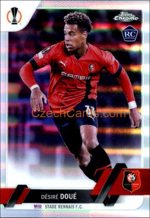 Desire Doue 2022/23 Topps Chrome Club Competitions #48 RC Ref