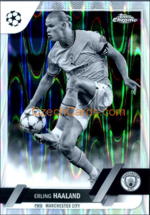 Erling Haaland 2022/23 Topps Chrome Club Competitions #99 Black and White